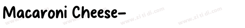 Macaroni Cheese字体转换